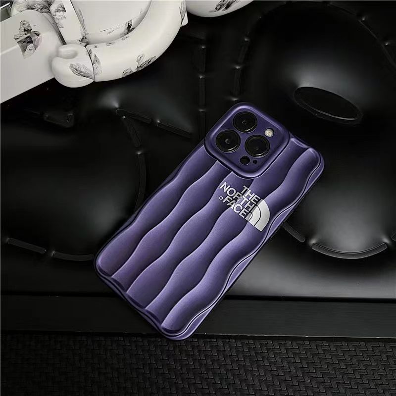 Frosted electroplated ripple iPhone case