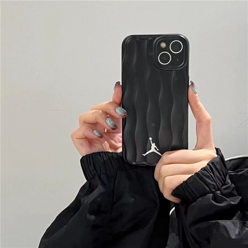 Frosted electroplated ripple iPhone case