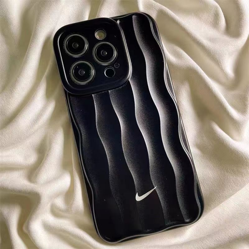 Frosted electroplated ripple iPhone case