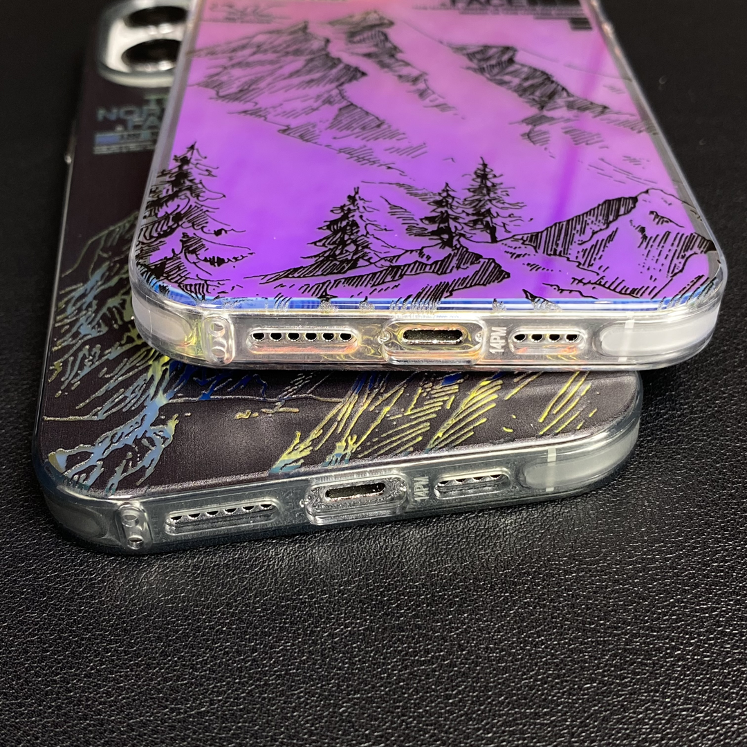 Frosted laser gradient iPhone case