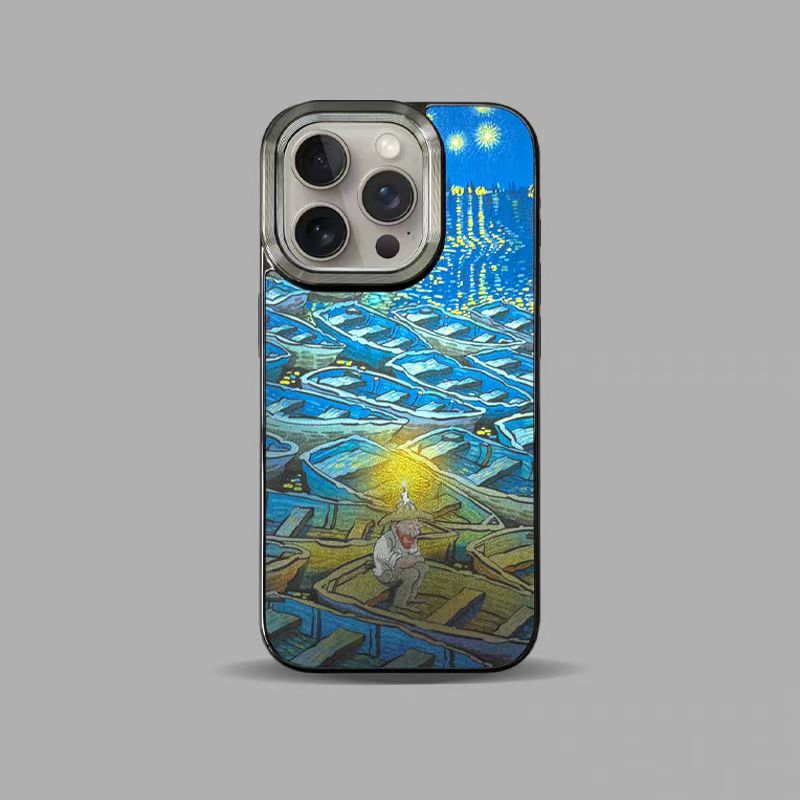 [Magsafe]Frosted oil painting iPhone case