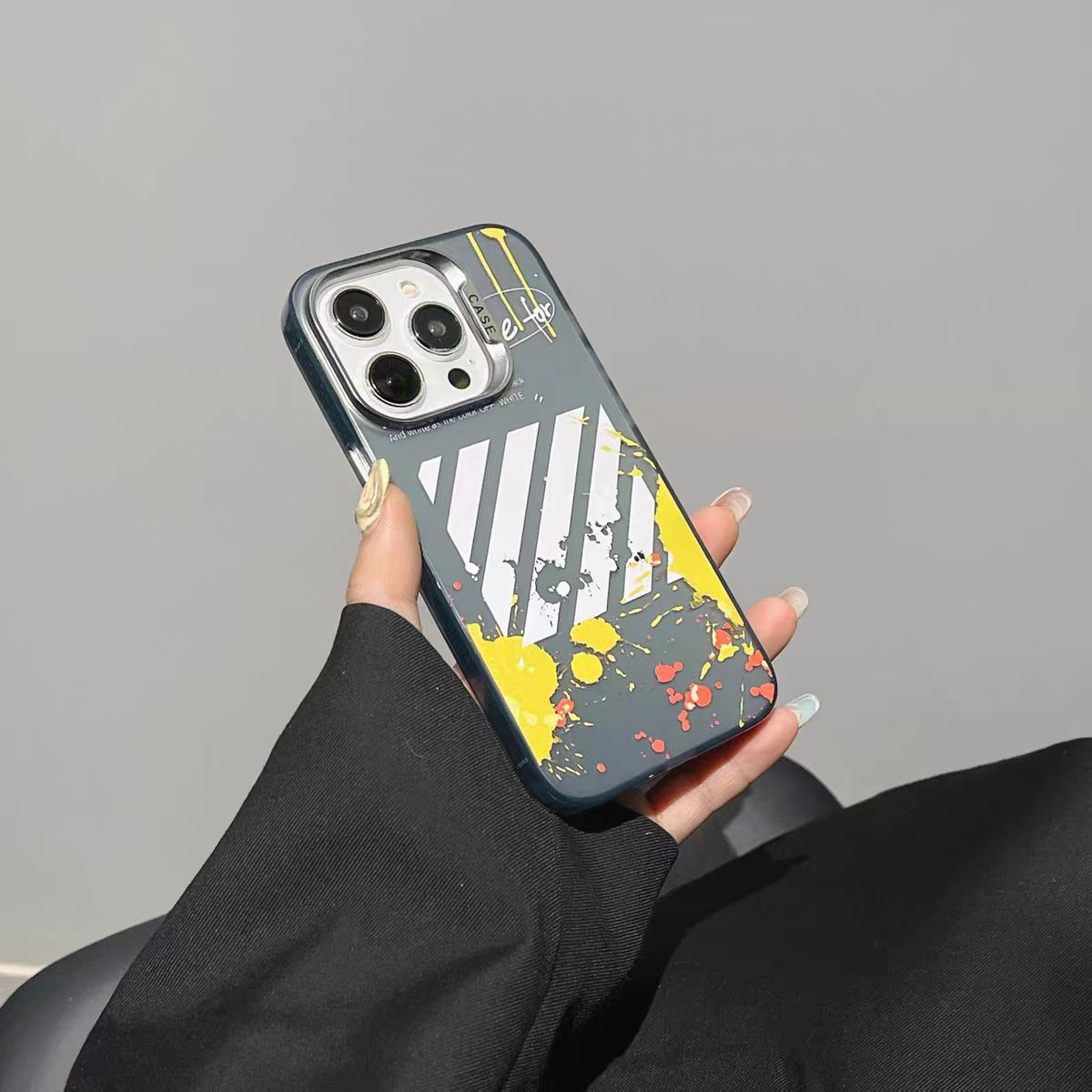 Frosted graffiti iPhone Case