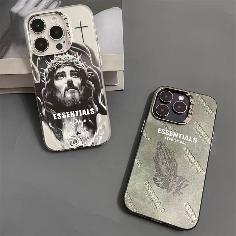 Frosted electroplated iPhone case