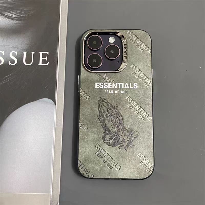 Frosted electroplated iPhone case