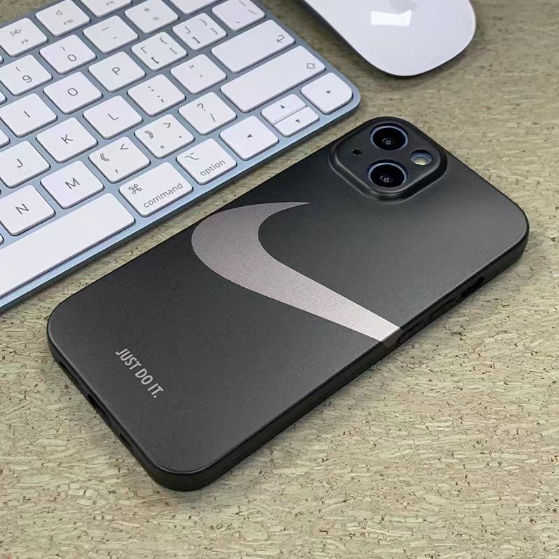 Frosted silicone simple iPhone case