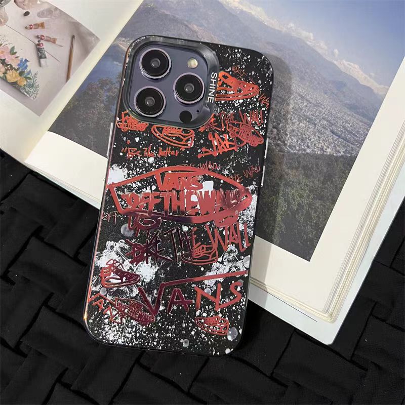 Frosted electroplated laser graffiti iPhone case