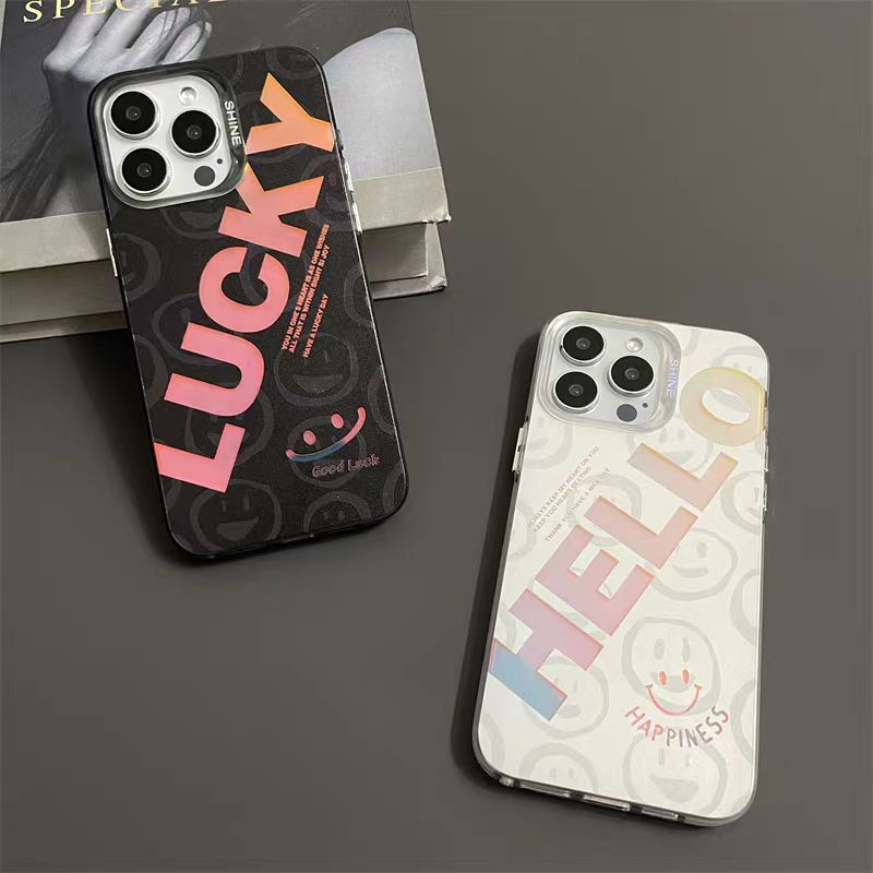 Frosted electroplated luck iPhone case