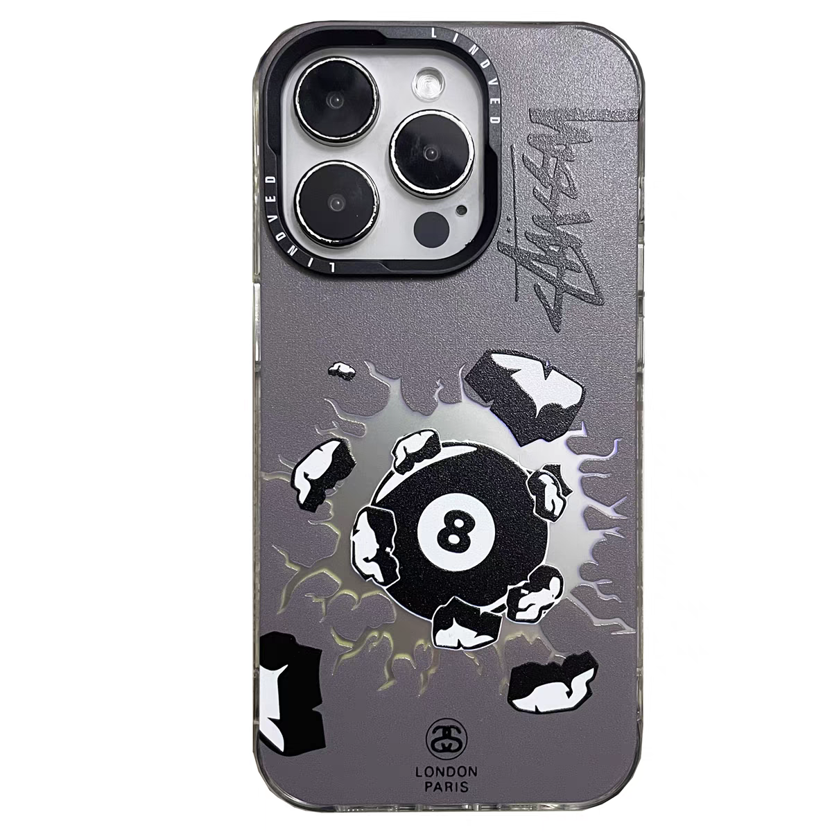 Frosted graffiti style iPhone case