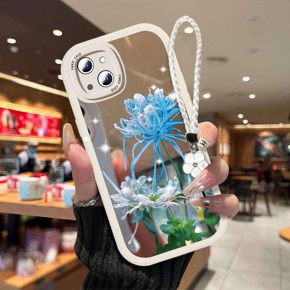 Mirror Flower With Wristband For iPhone Case - Most iPhone Case