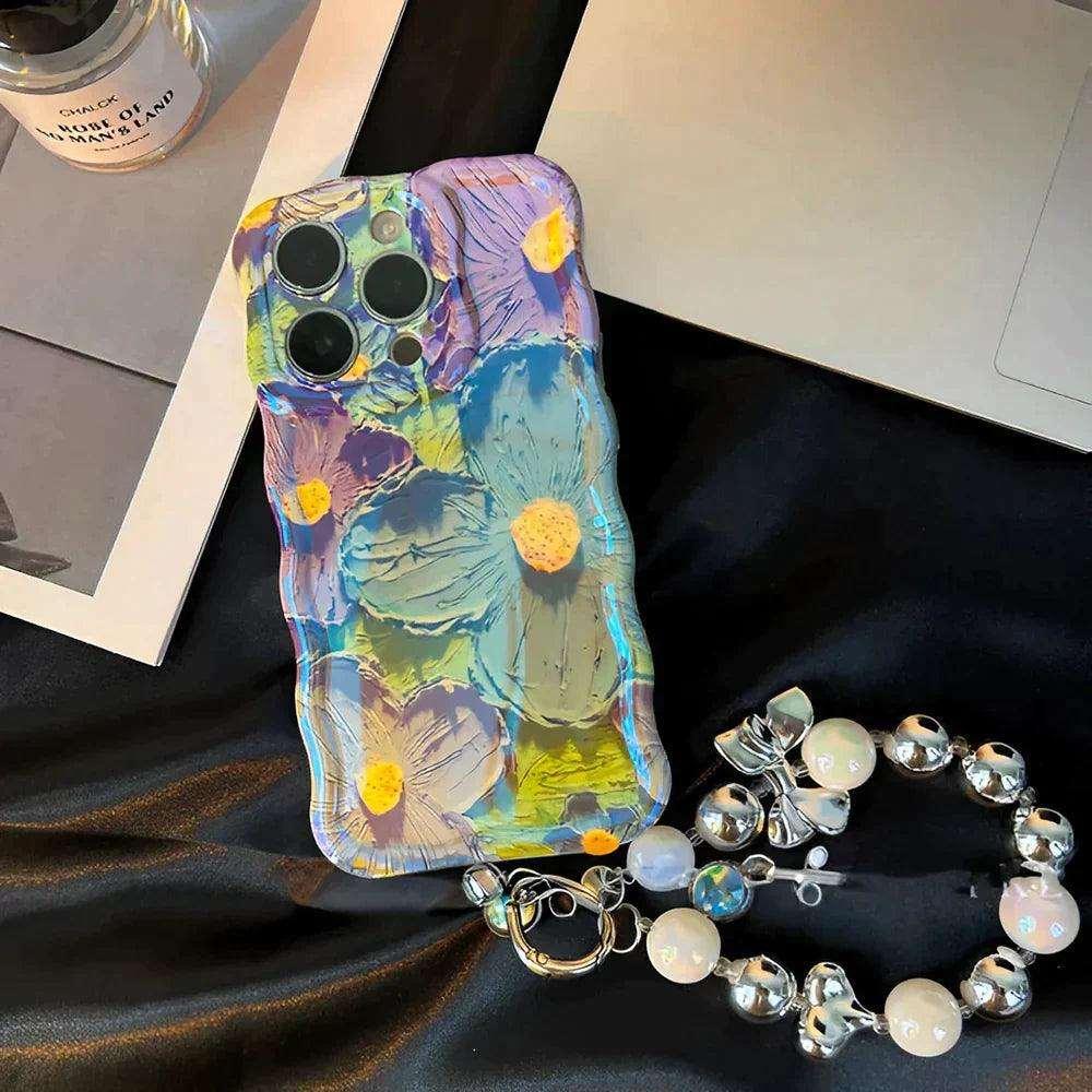 Oil Painting Flower Bracelet iPhone Case - Most iPhone Case